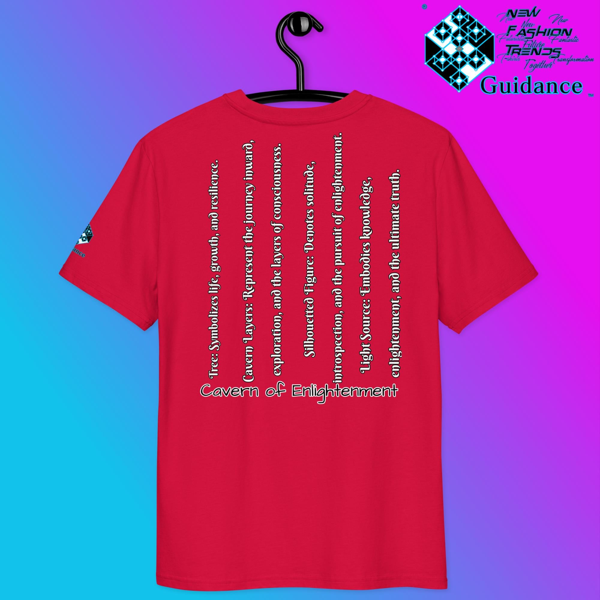 Cavern of Enlightenment Tee with Mystical Light Layers by XGuidance Black 19