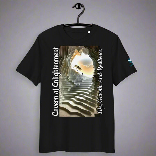 Cavern of Enlightenment Tee with Mystical Light Layers by XGuidance Black 1