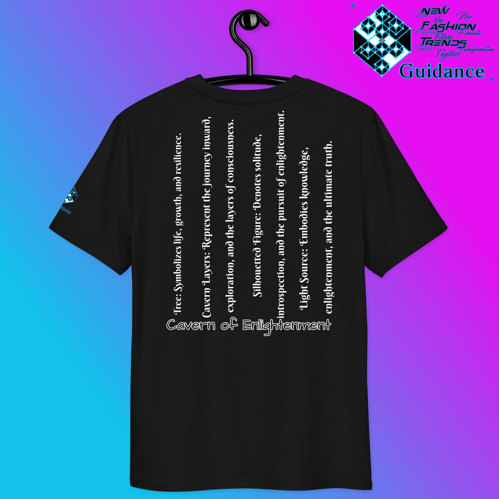Cavern of Enlightenment Tee with Mystical Light Layers by XGuidance Black 2
