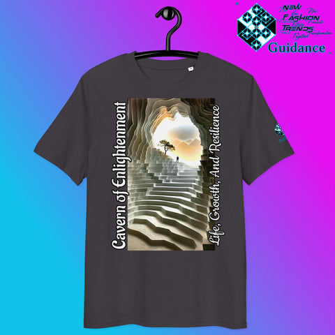 Cavern of Enlightenment Tee with Mystical Light Layers by XGuidance Anthracite 21