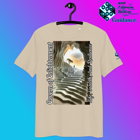 Cavern of Enlightenment Tee with Mystical Light Layers by XGuidance Desert Dust 26