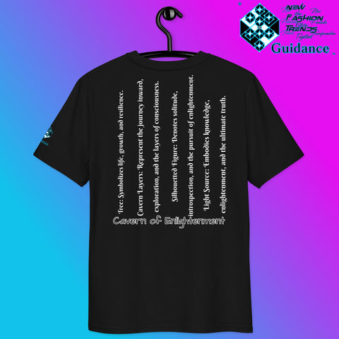 Cavern of Enlightenment Tee with Mystical Light Layers by XGuidance Black 2