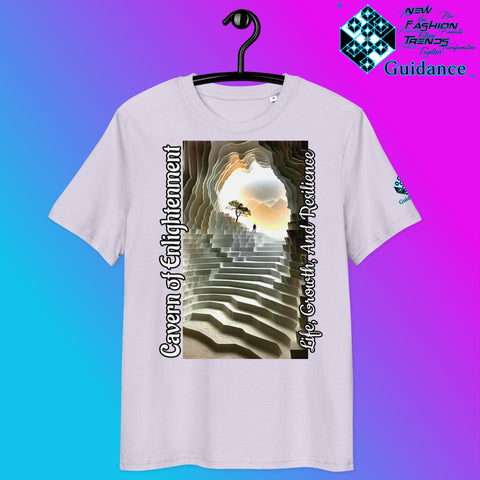 Cavern of Enlightenment Tee with Mystical Light Layers by XGuidance Lavender 31