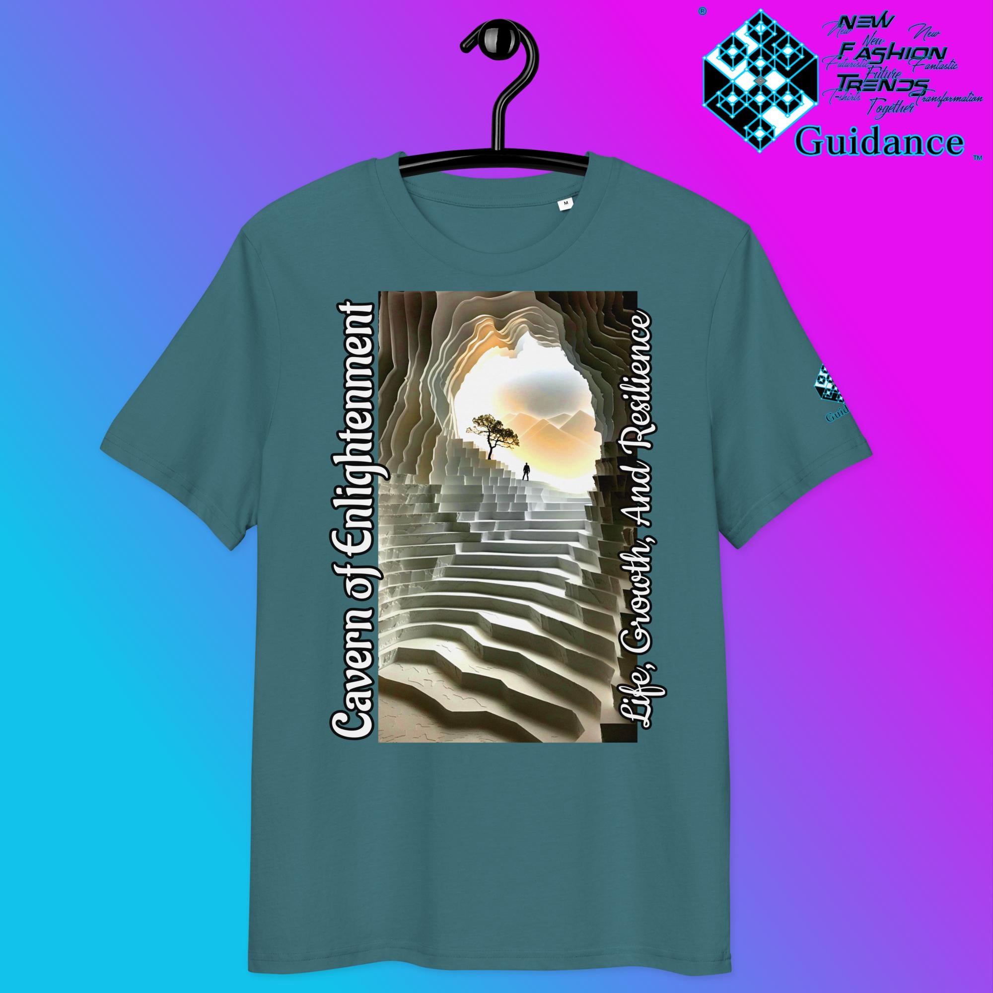 Cavern of Enlightenment Tee with Mystical Light Layers by XGuidance Stargazer 33