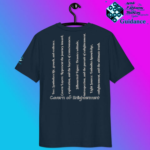 Cavern of Enlightenment Tee with Mystical Light Layers by XGuidance Black 42