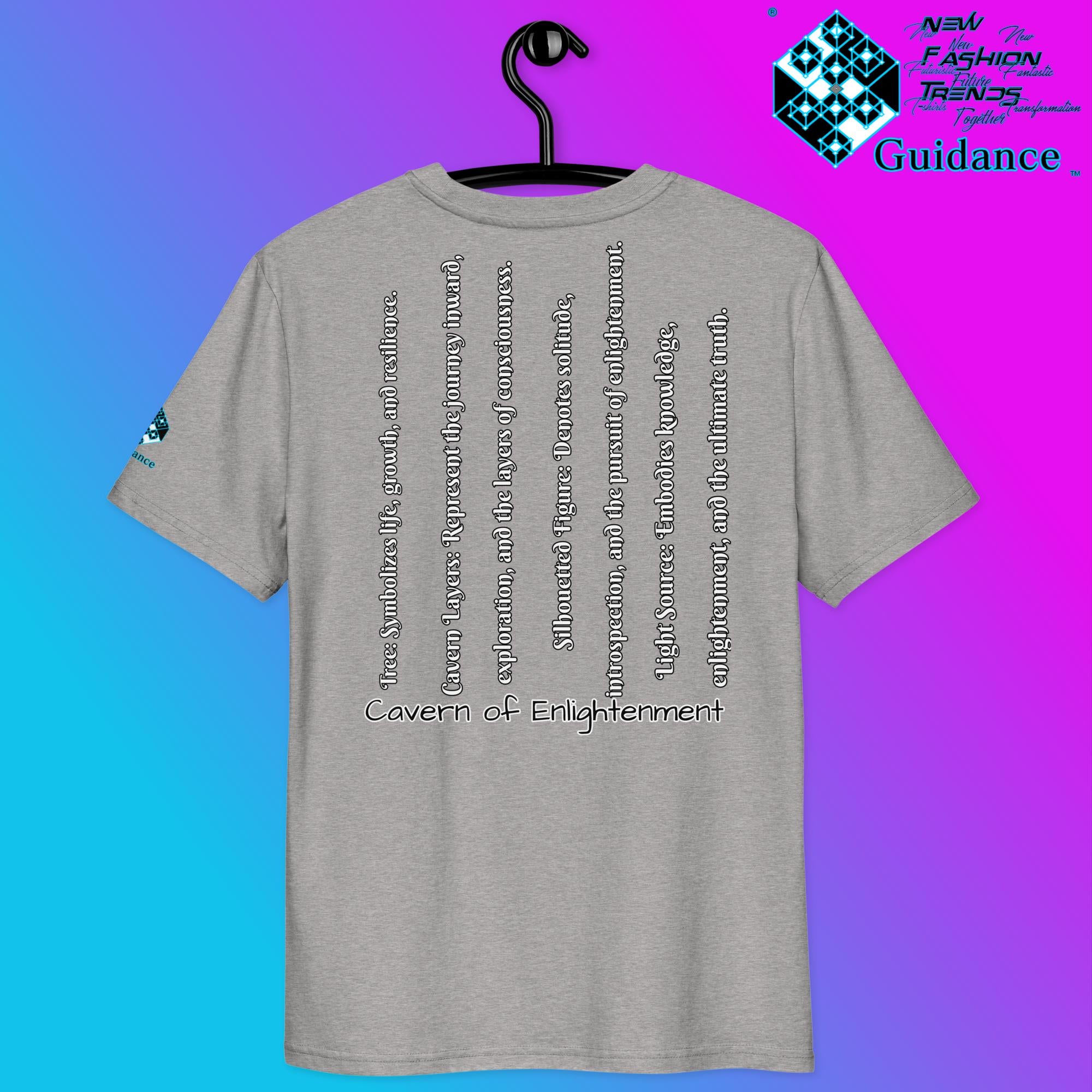 Cavern of Enlightenment Tee with Mystical Light Layers by XGuidance Black 43