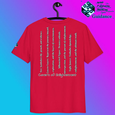 Cavern of Enlightenment Tee with Mystical Light Layers by XGuidance Black 46
