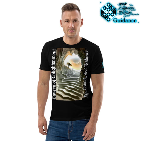 Cavern of Enlightenment Tee with Mystical Light Layers by XGuidance Black 4
