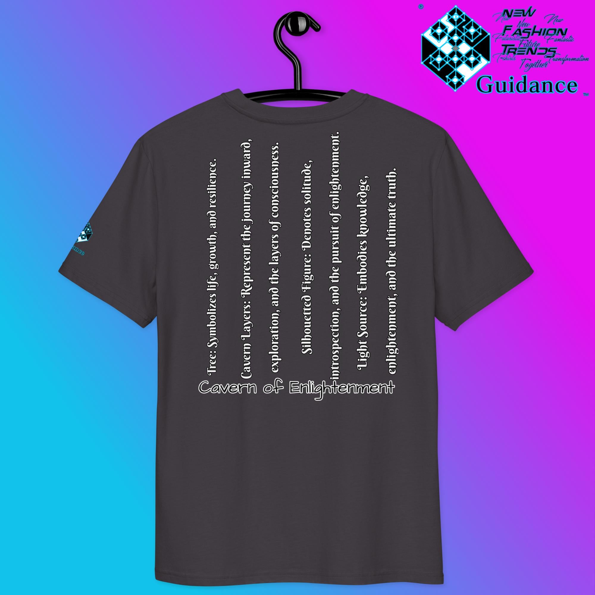 Cavern of Enlightenment Tee with Mystical Light Layers by XGuidance Black 8