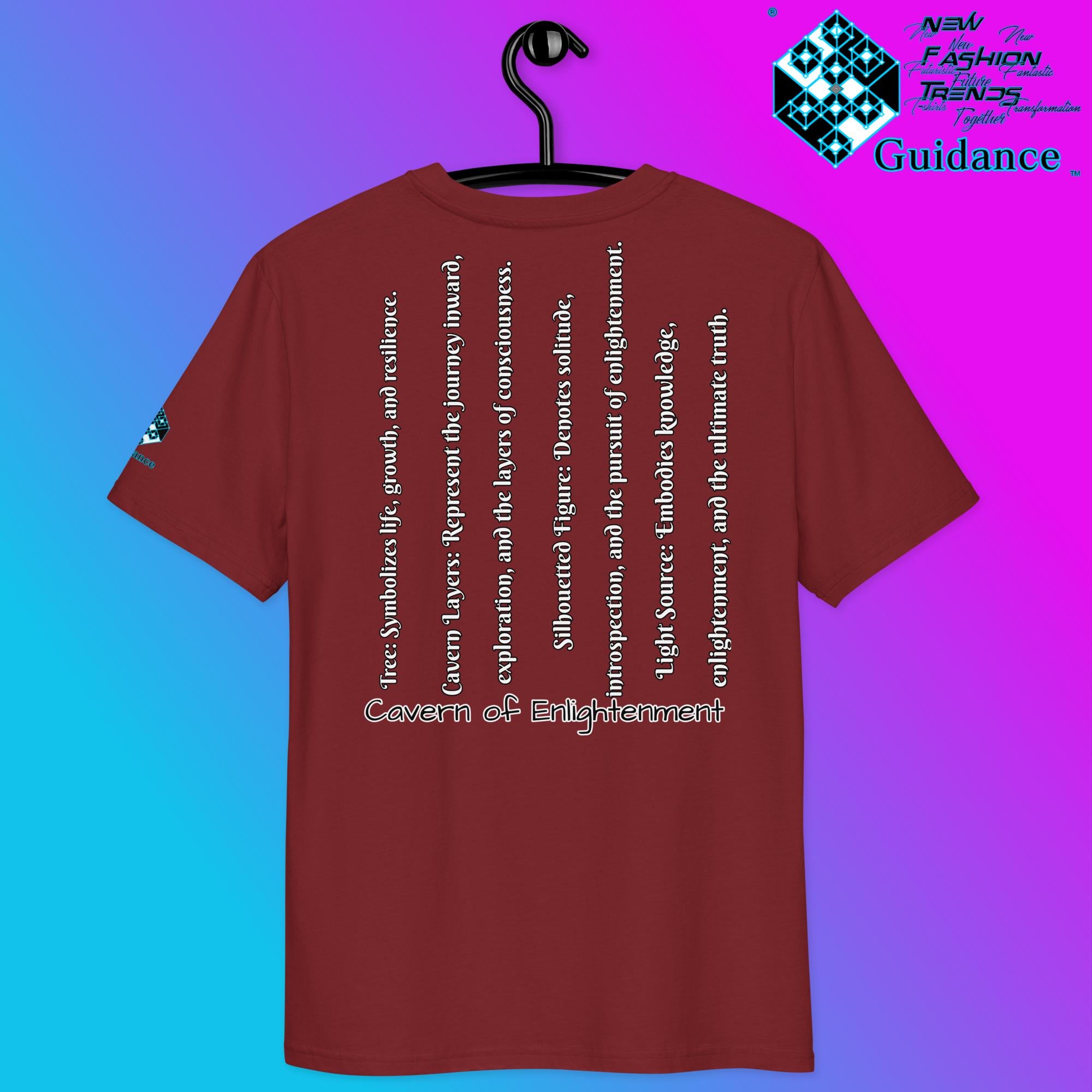 Cavern of Enlightenment Tee with Mystical Light Layers by XGuidance Black 9