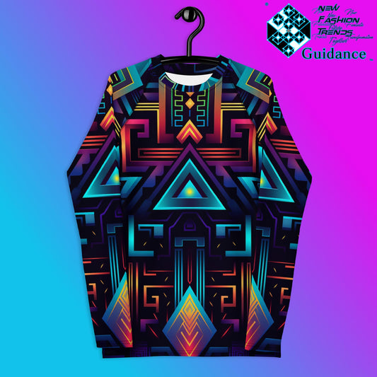 Celestial Circuitry Rash Guard Swim Shirt Rash Guard by XGuidance XS 1