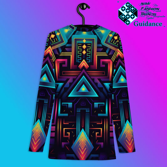 Celestial Circuitry Rash Guard Swim Shirt Rash Guard by XGuidance XS 2