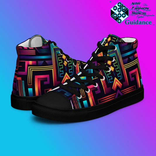 Celestial Circuitry – Sneakers for Raves & Festivals Sneakers by XGuidance Black 1