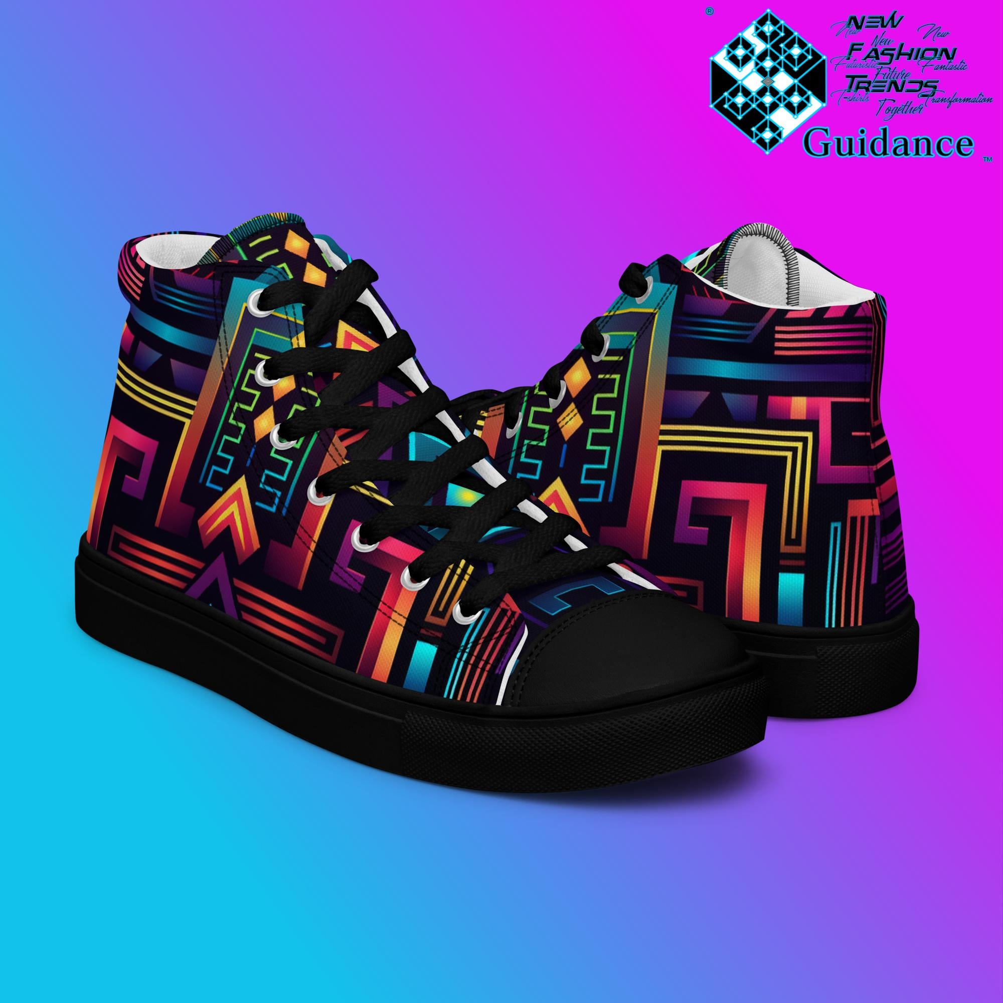 Celestial Circuitry – Sneakers for Raves & Festivals Sneakers by XGuidance Black 8