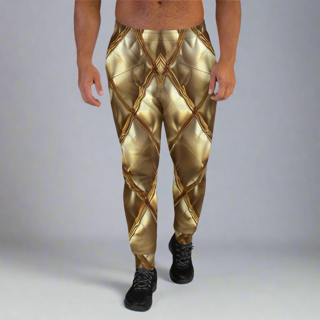 Celestial Geometric Joggers – Light Pattern Pants by XGuidance XS 1