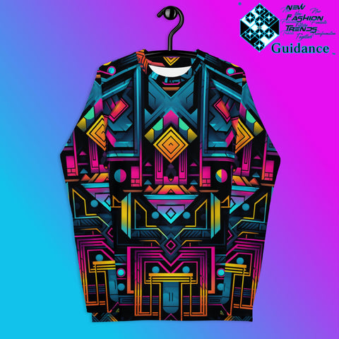 Celestial Grid Rash Guard Swim Shirt Rash Guard by XGuidance XS 1