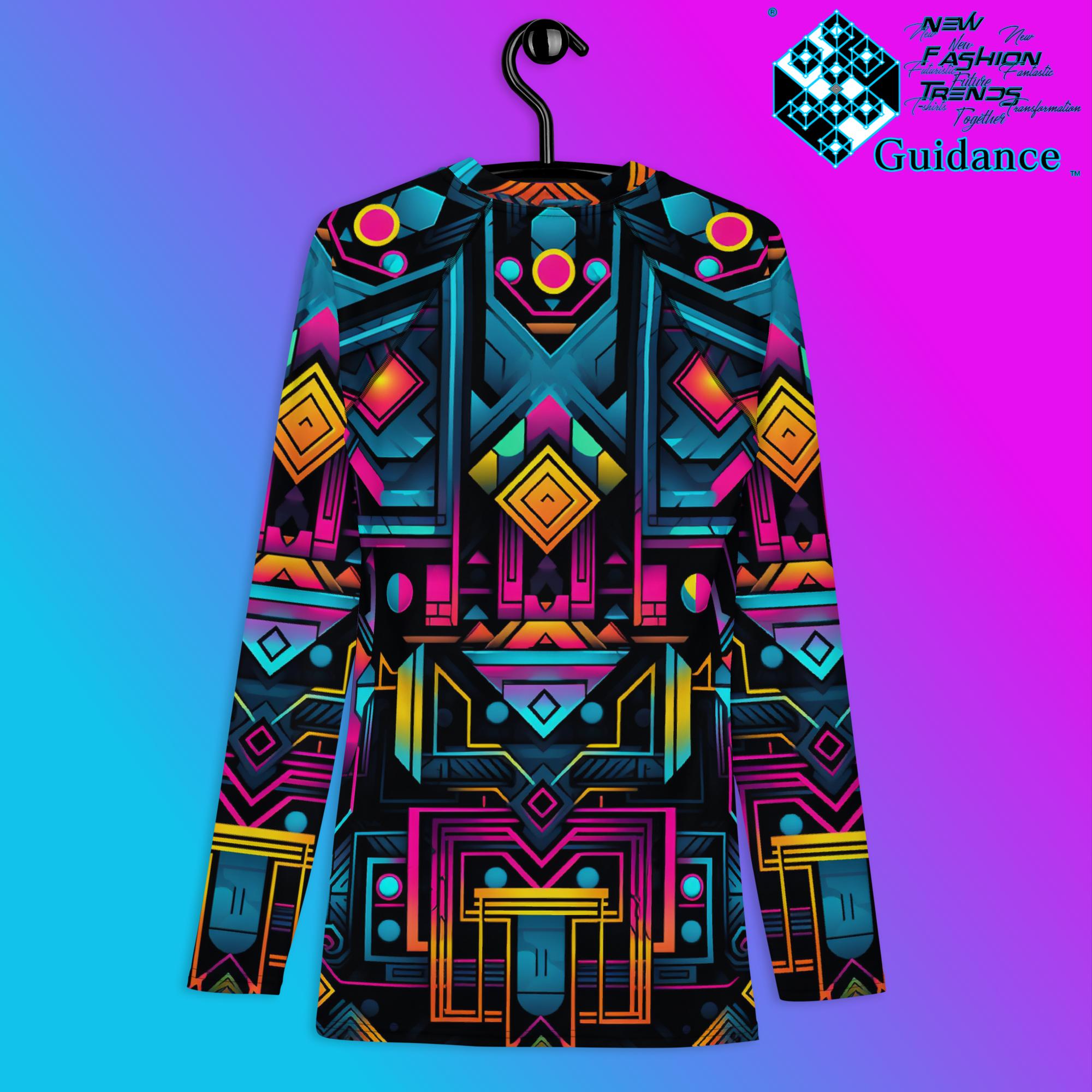 Celestial Grid Rash Guard Swim Shirt Rash Guard by XGuidance XS 2