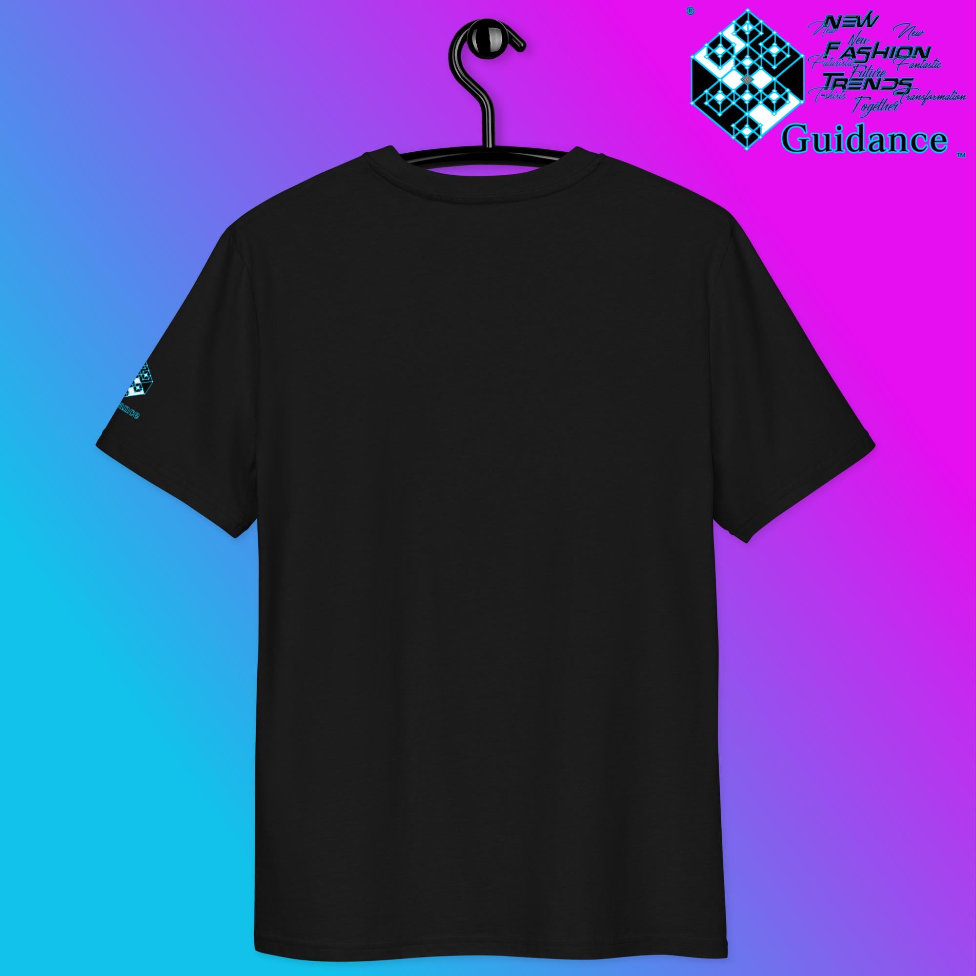 Celestial Guardian Tee – Divine Gold Armor & Cosmic Power by XGuidance Black 2