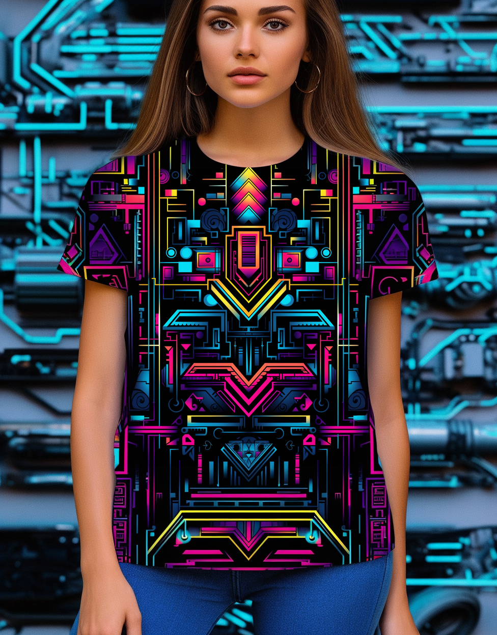 Celestial Protector T-Shirt T-Shirts by XGuidance XS 2