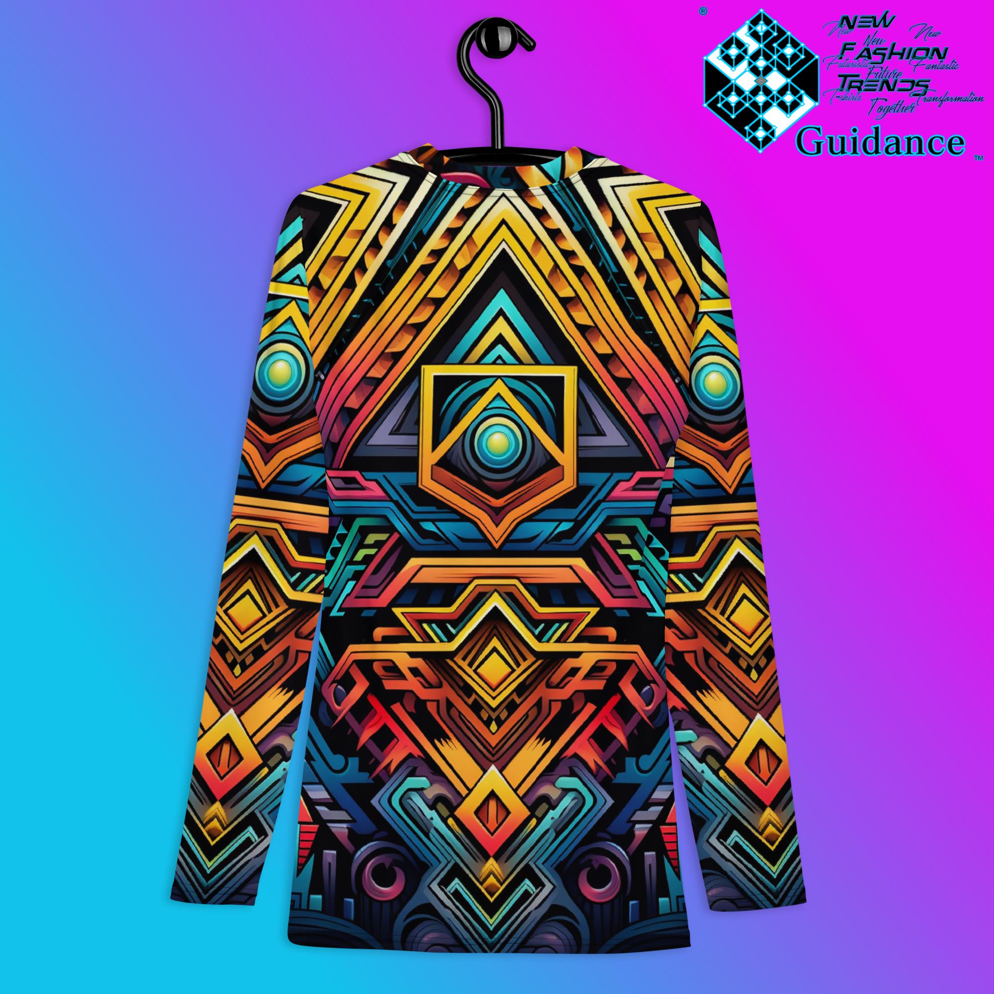 Celestial Threads Psychedelic Long Sleeve Rash Guard by XGuidance XS 2