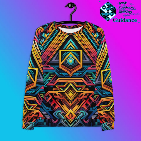 Celestial Threads Sweatshirt – Sacred Geometry Festival Wear by XGuidance XS 1