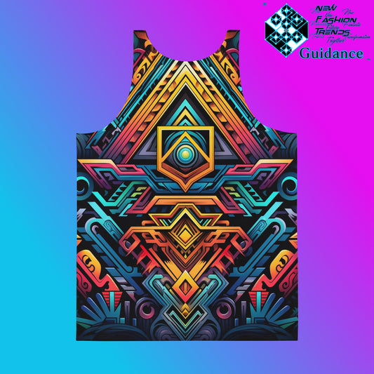 Celestial Threads Tank Top – Sacred Festival Streetwear by XGuidance XS 2