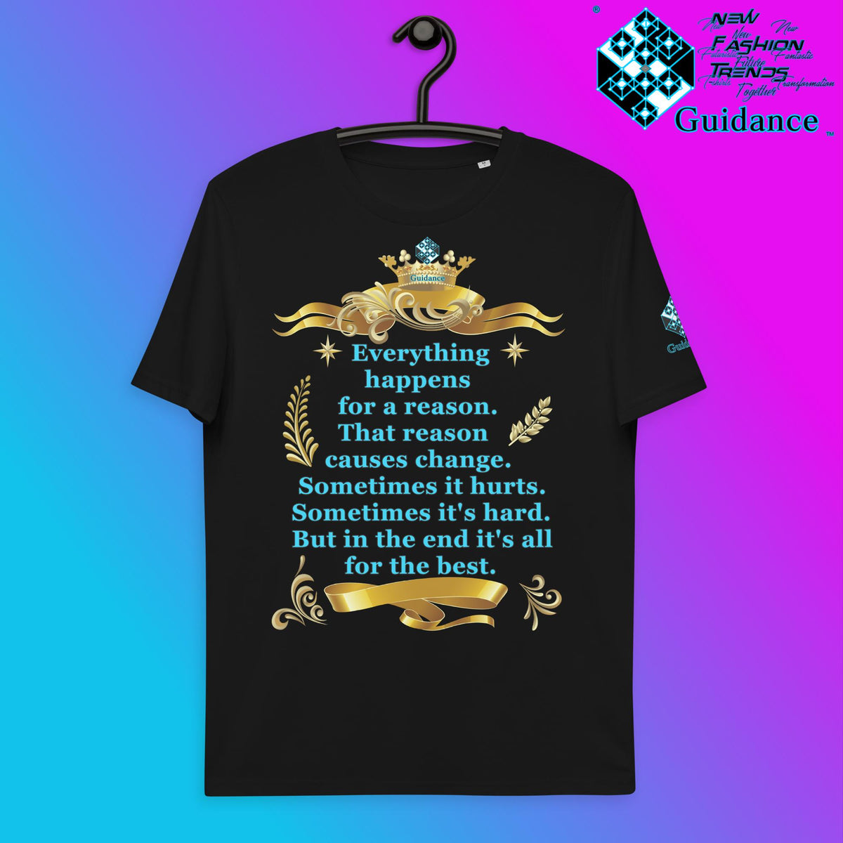 Change for the Best T-Shirt T-Shirts by XGuidance Black 1