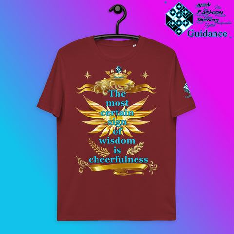 Cheerfulness T-Shirt T-Shirts by XGuidance Burgundy 9