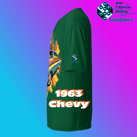 Classic 63 Chevy Cruise T Shirt by XGuidance Black 12