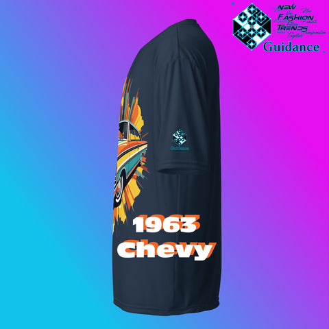 Classic 63 Chevy Cruise T Shirt by XGuidance Black 14