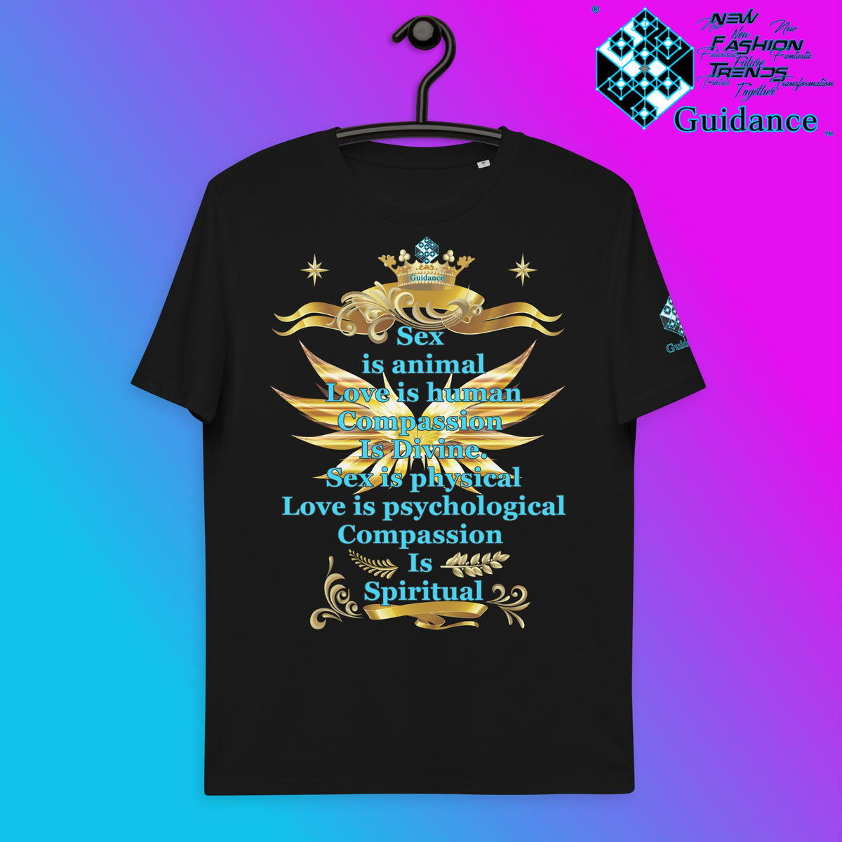 Compassion T-Shirt T-Shirts by XGuidance Black 1