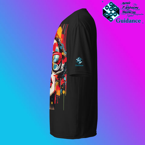 Cosmic Feminine Retro T Shirt by XGuidance Black 11