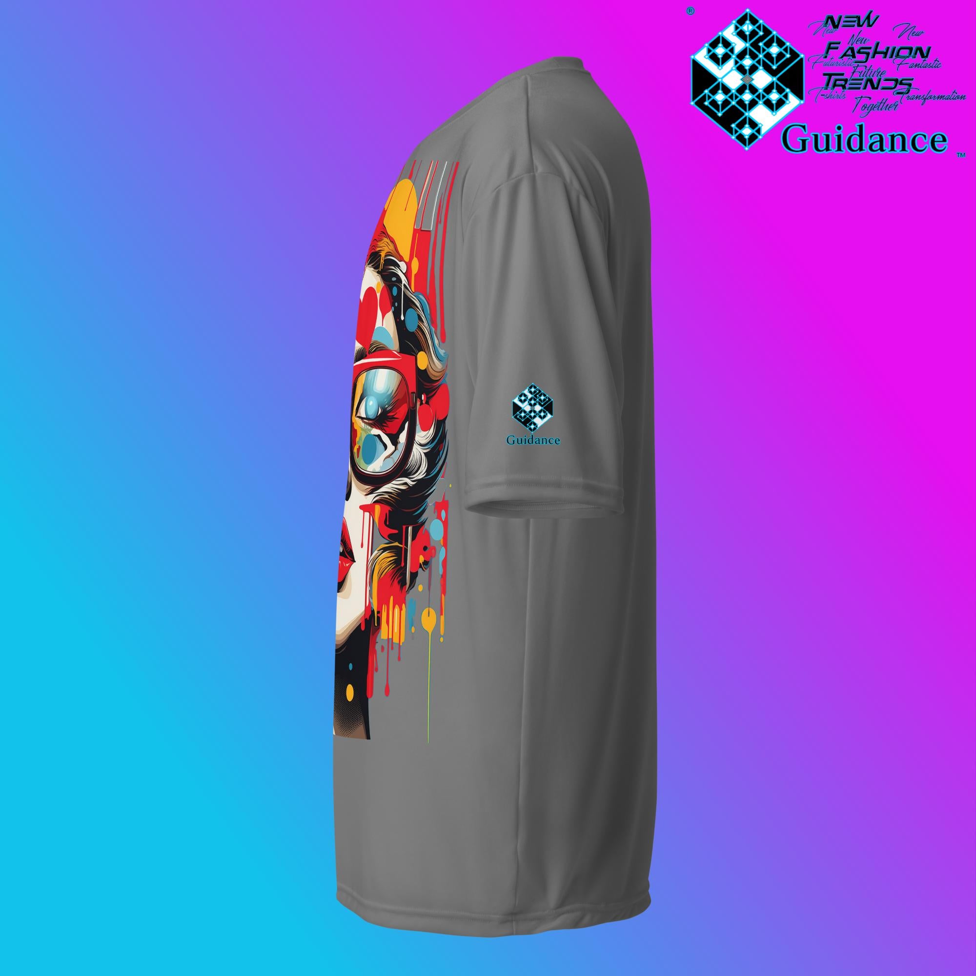 Cosmic Feminine Retro T Shirt by XGuidance Black 13