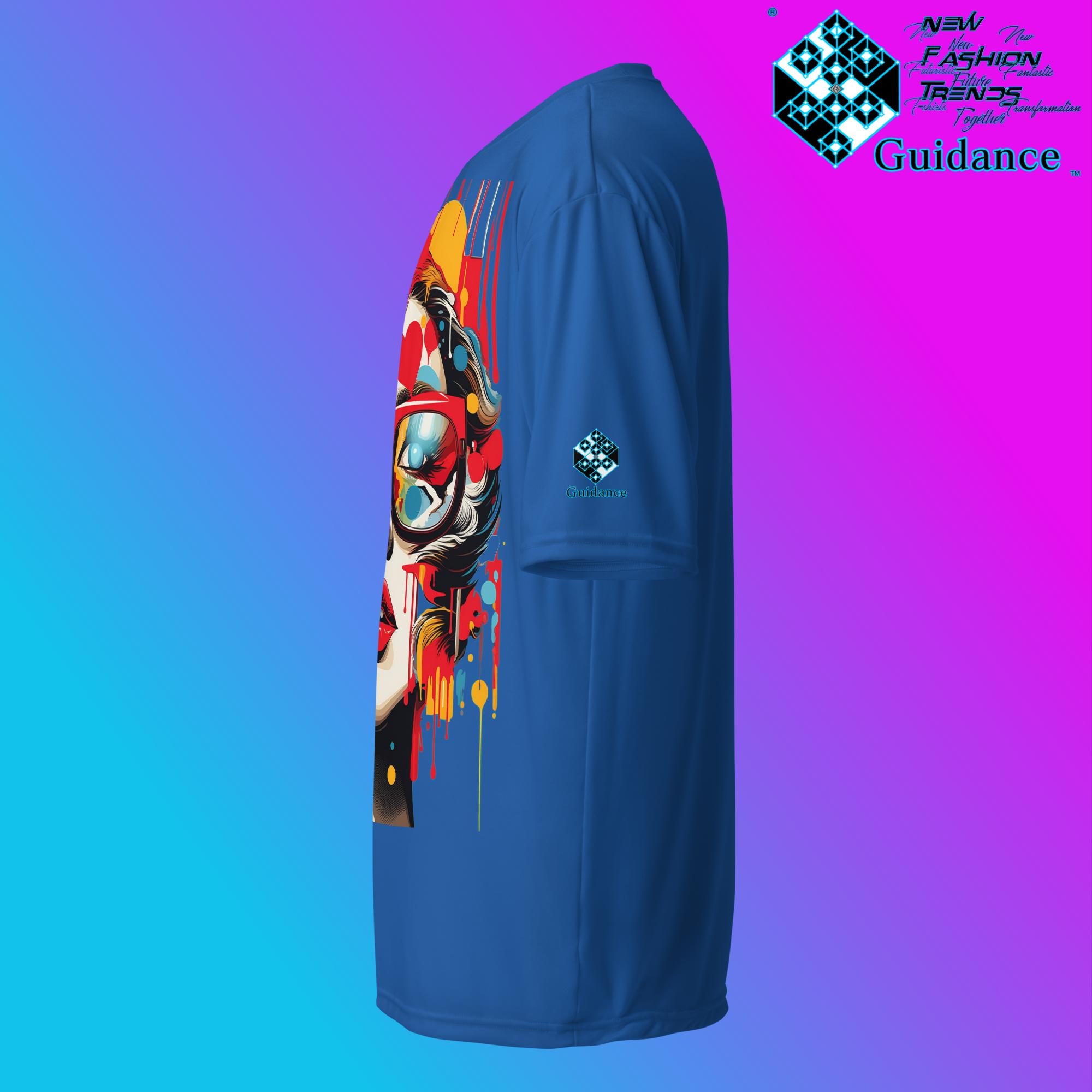 Cosmic Feminine Retro T Shirt by XGuidance Black 17