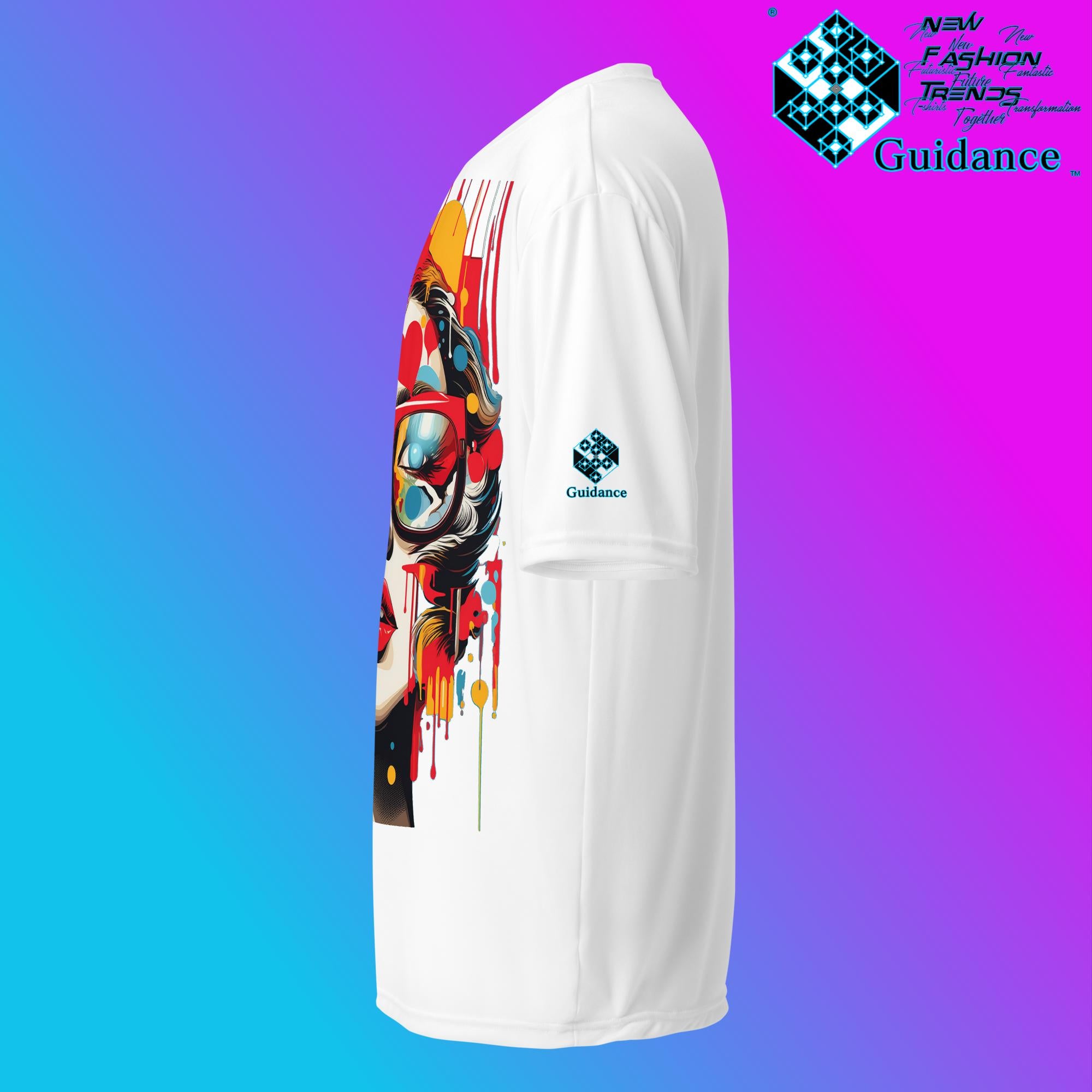 Cosmic Feminine Retro T Shirt by XGuidance Black 20