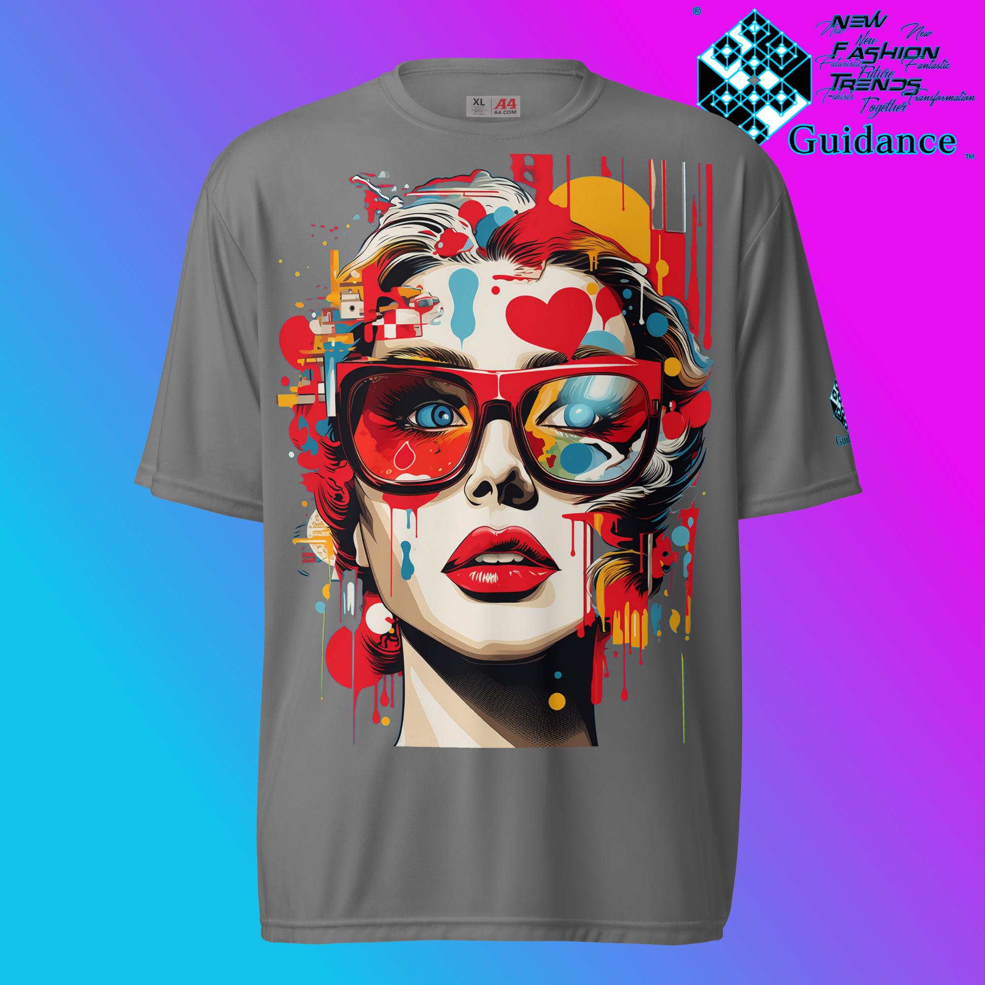 Cosmic Feminine Retro T Shirt by XGuidance Graphite 4