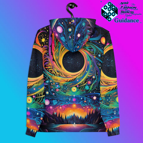 Cosmic Fusion Hoodie with Black Hole Energy Burst by XGuidance 2XS 2