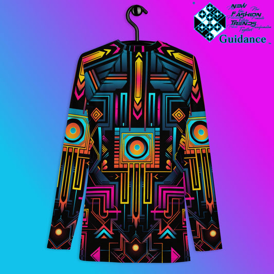Cosmic Matrix Rash Guard Swim Shirt Rash Guard by XGuidance XS 2