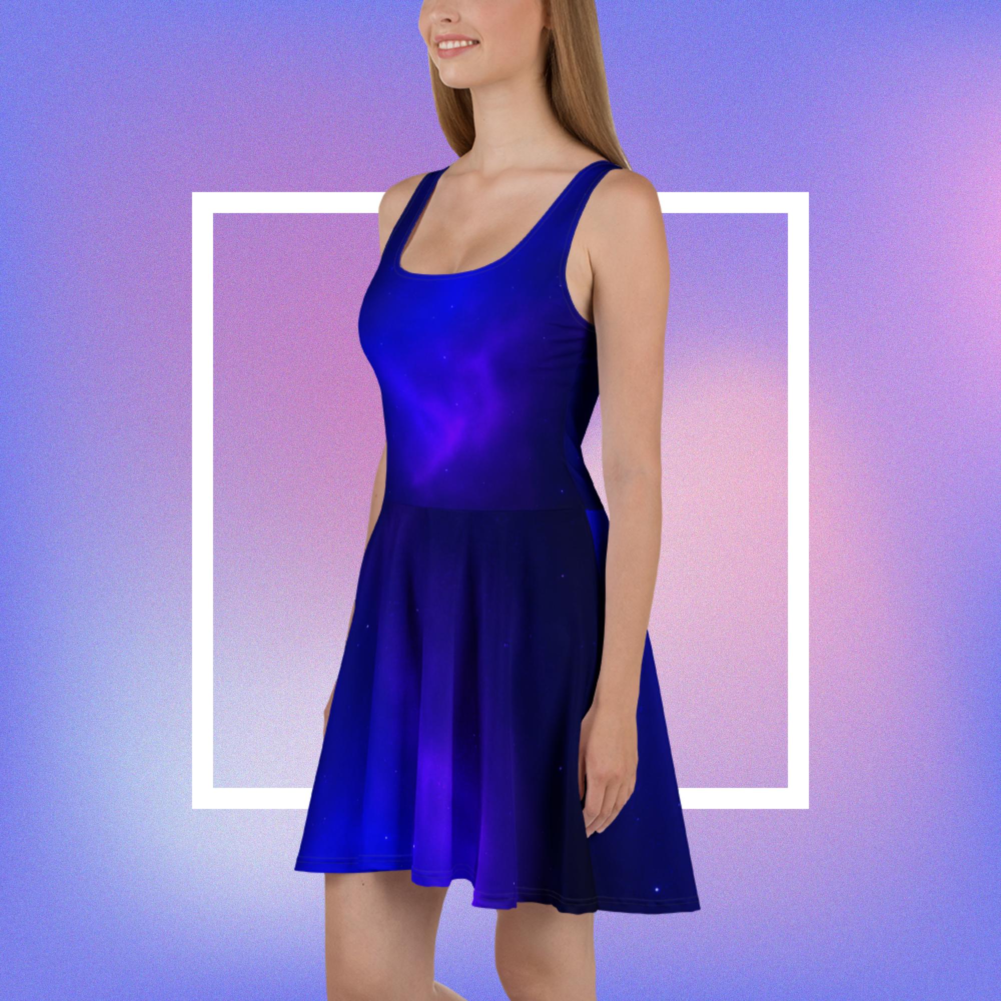 Cosmic Skater Dress – Galactic Festival Glow Dresses by XGuidance XS 1