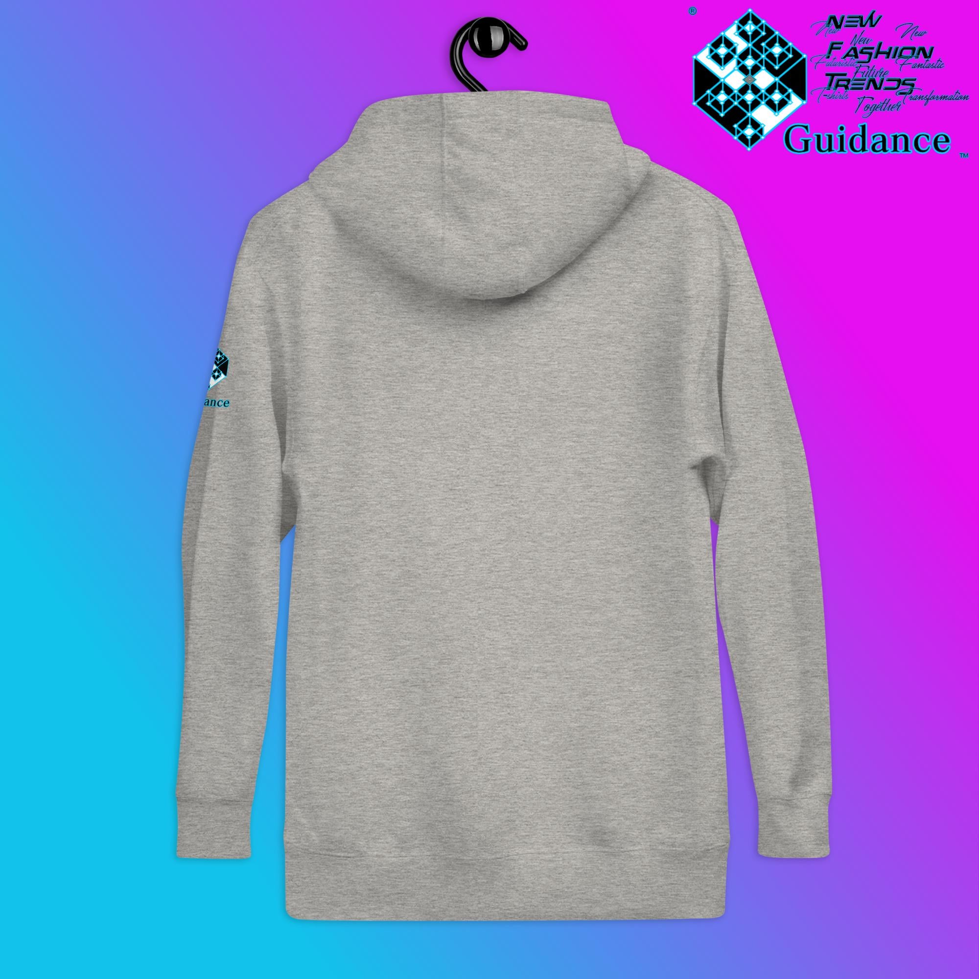 Cosmic Symphony Hoodie – Planets and Stars Artwork by XGuidance Black 14
