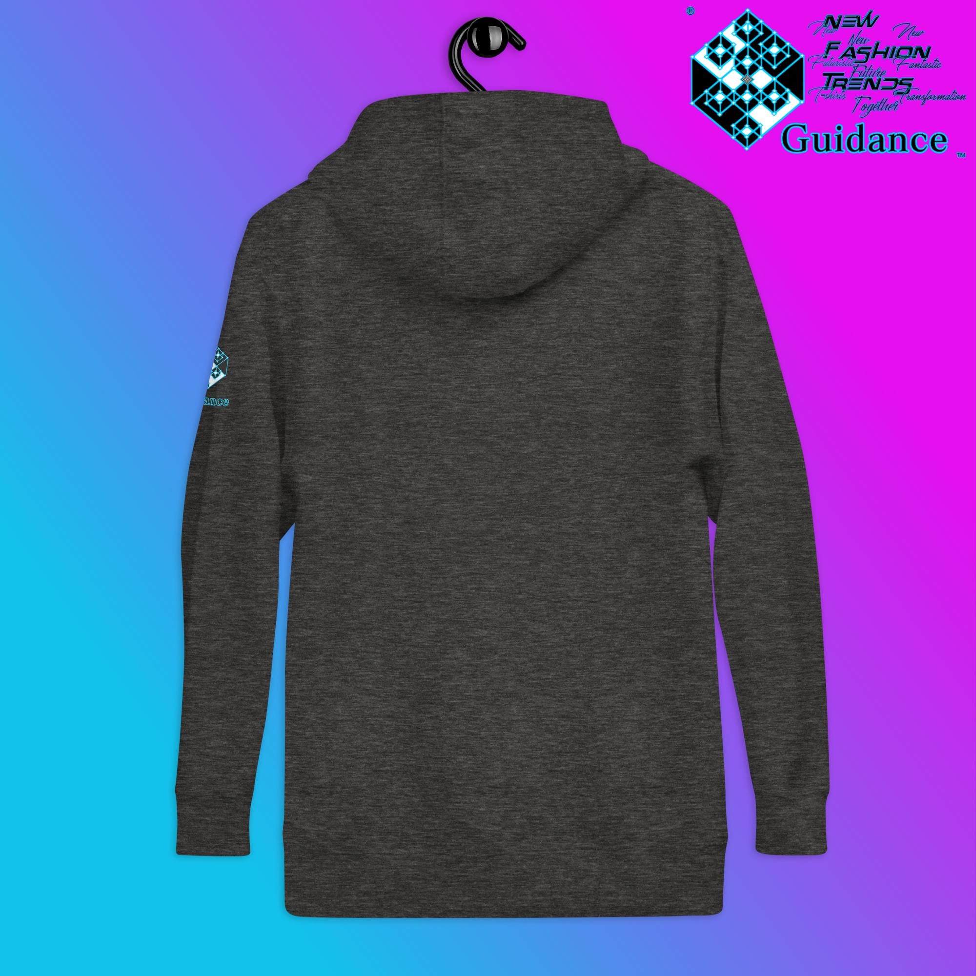 Cosmic Symphony Hoodie – Planets and Stars Artwork by XGuidance Black 15