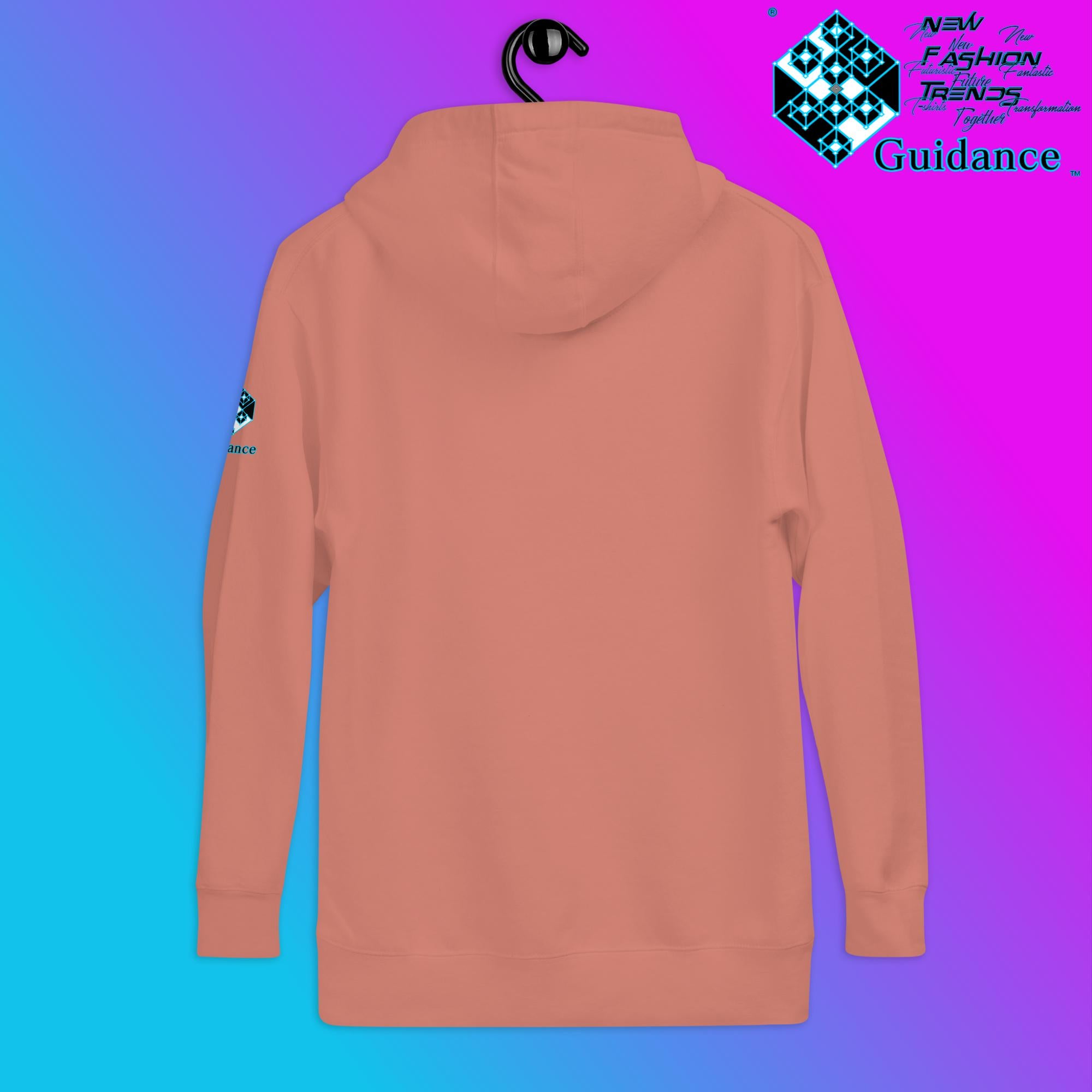Cosmic Symphony Hoodie – Planets and Stars Artwork by XGuidance Black 16
