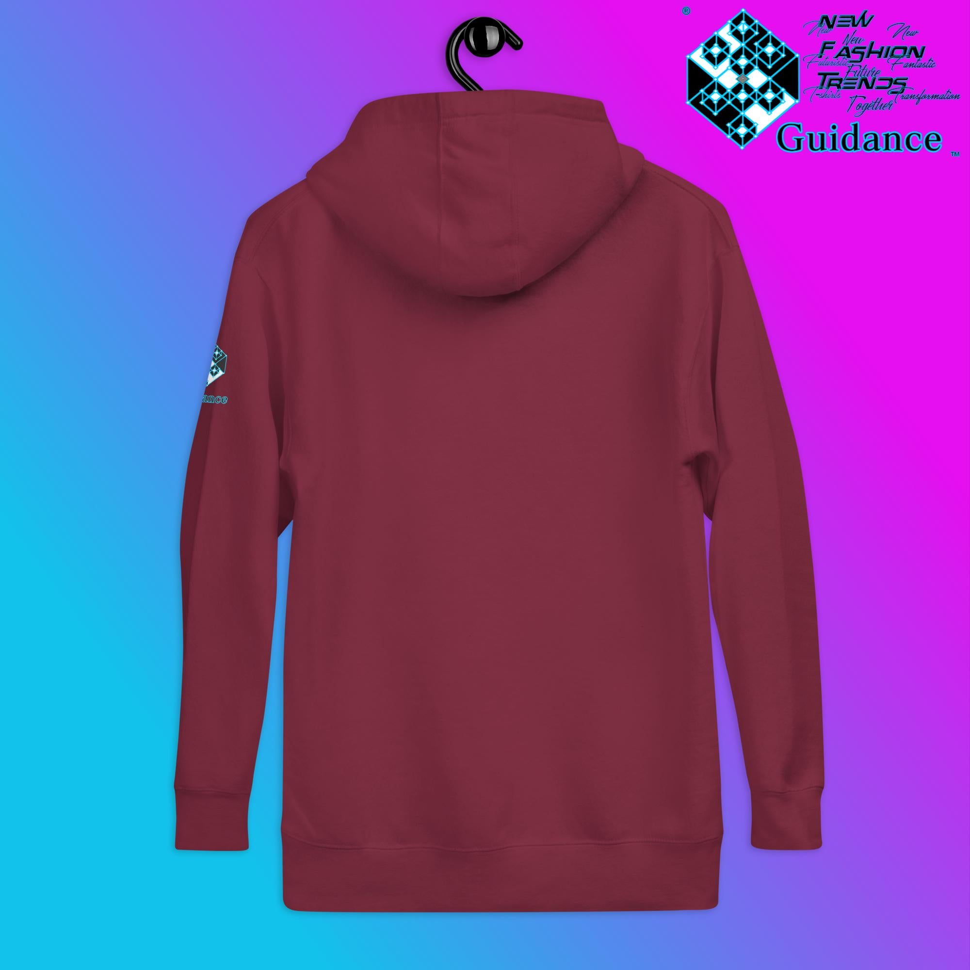 Cosmic Symphony Hoodie – Planets and Stars Artwork by XGuidance Black 18