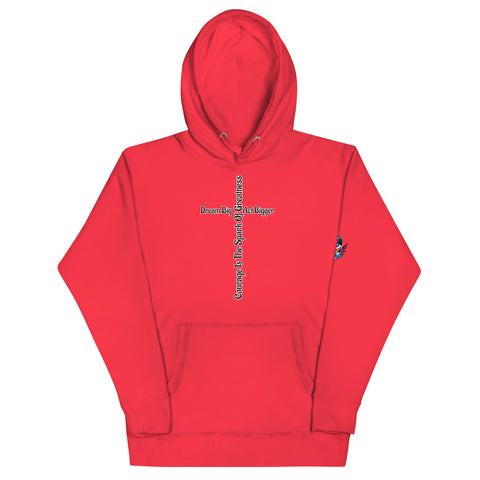 Courage Is the Spark – Dream Big Hoodie for Bold Souls by XGuidance Team Red 10