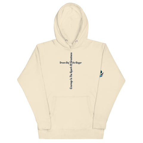 Courage Is the Spark – Dream Big Hoodie for Bold Souls by XGuidance Bone 14