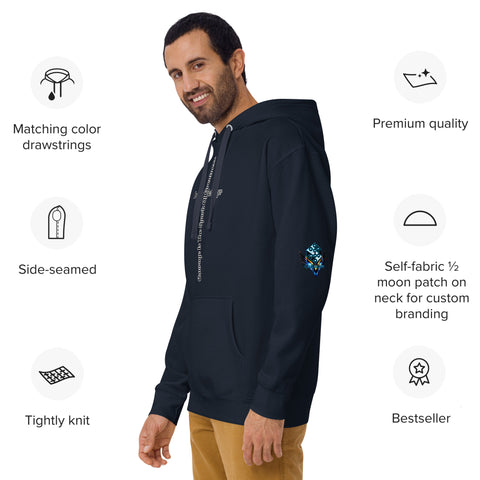 Courage Is the Spark – Dream Big Hoodie for Bold Souls by XGuidance Black 16