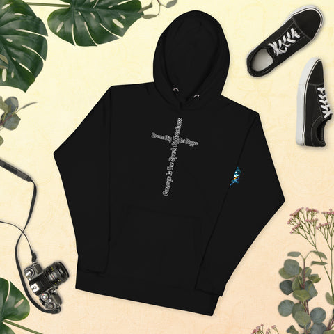 Courage Is the Spark – Dream Big Hoodie for Bold Souls by XGuidance Black 18