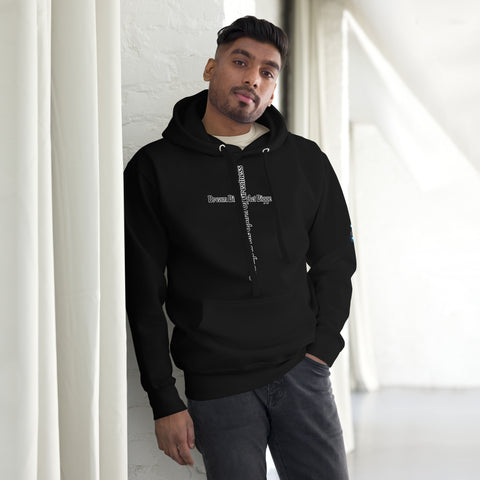 Courage Is the Spark – Dream Big Hoodie for Bold Souls by XGuidance Black 19