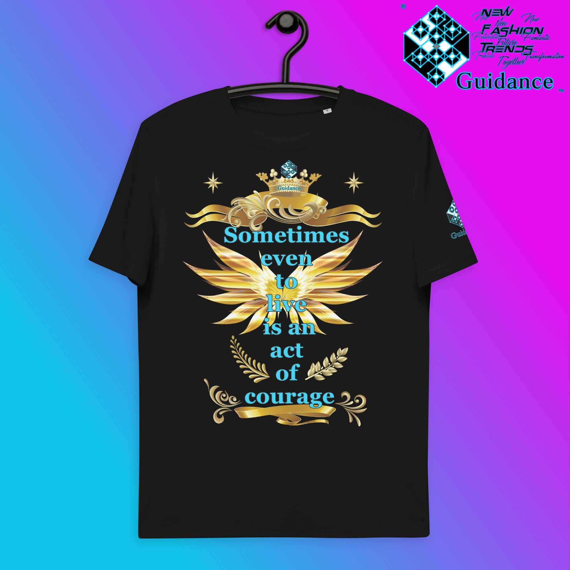 Courage T-Shirt T-Shirts by XGuidance Black 2