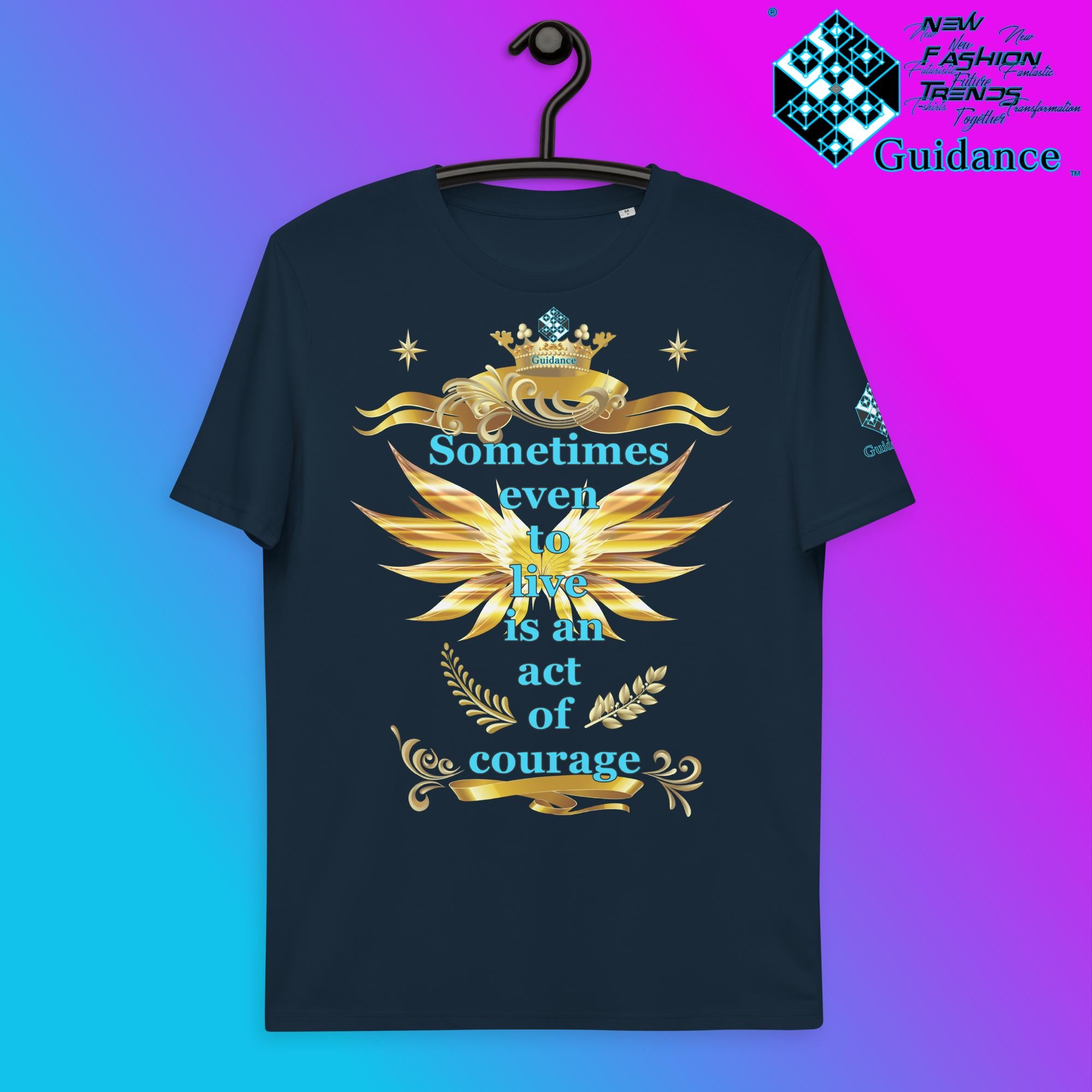 Courage T-Shirt T-Shirts by XGuidance French Navy 3